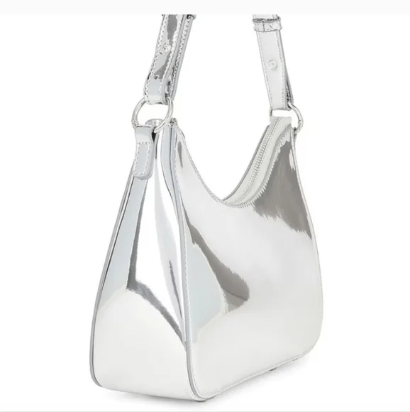 8 Other Reasons It Girl Shoulder Bag Silver Chrome NWT - Picture 2 of 9